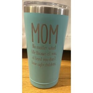 Sodilly 16 oz Teal Mom Tumbler